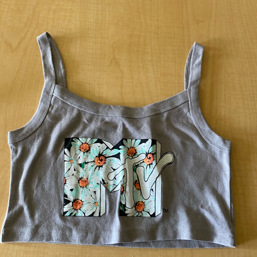 A new MTV crop top that’s new but has no tags.
